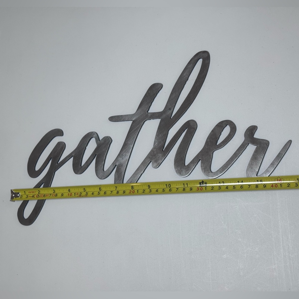 Source Unknown Metallic Script Wall Art - Picture 2 of 7